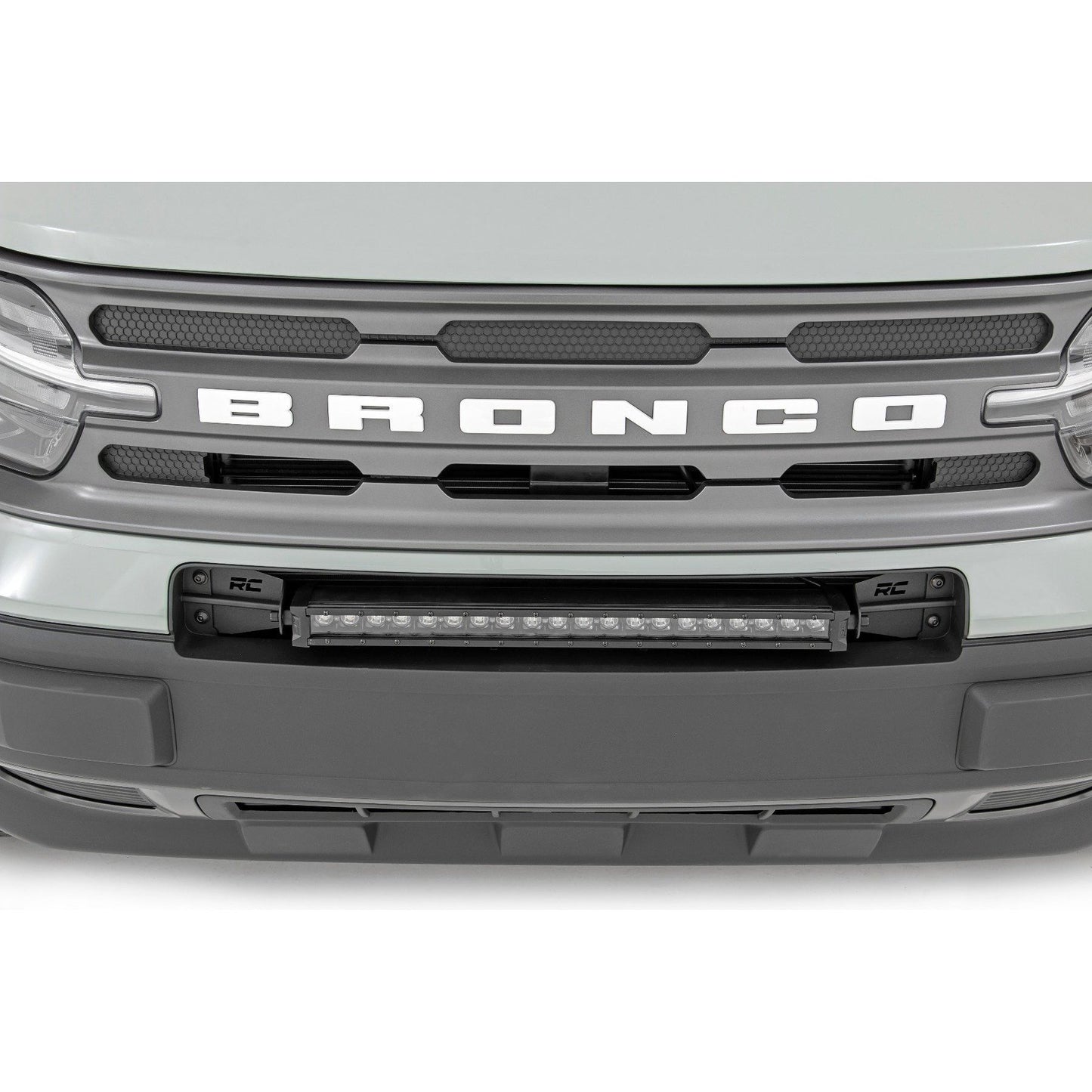 ROUGH COUNTRY LED Light Kit | Bumper Mount | 20" Black Single Row | Ford Bronco Sport (21-25) | 71036