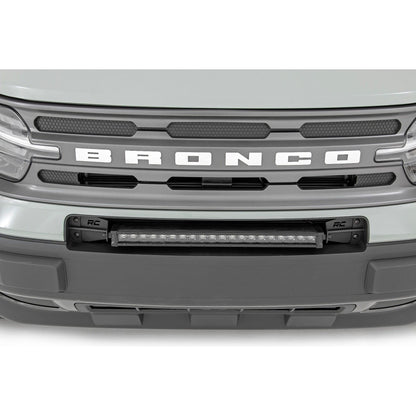 ROUGH COUNTRY LED Light Kit | Bumper Mount | 20" Black Single Row | Ford Bronco Sport (21-25) | 71036
