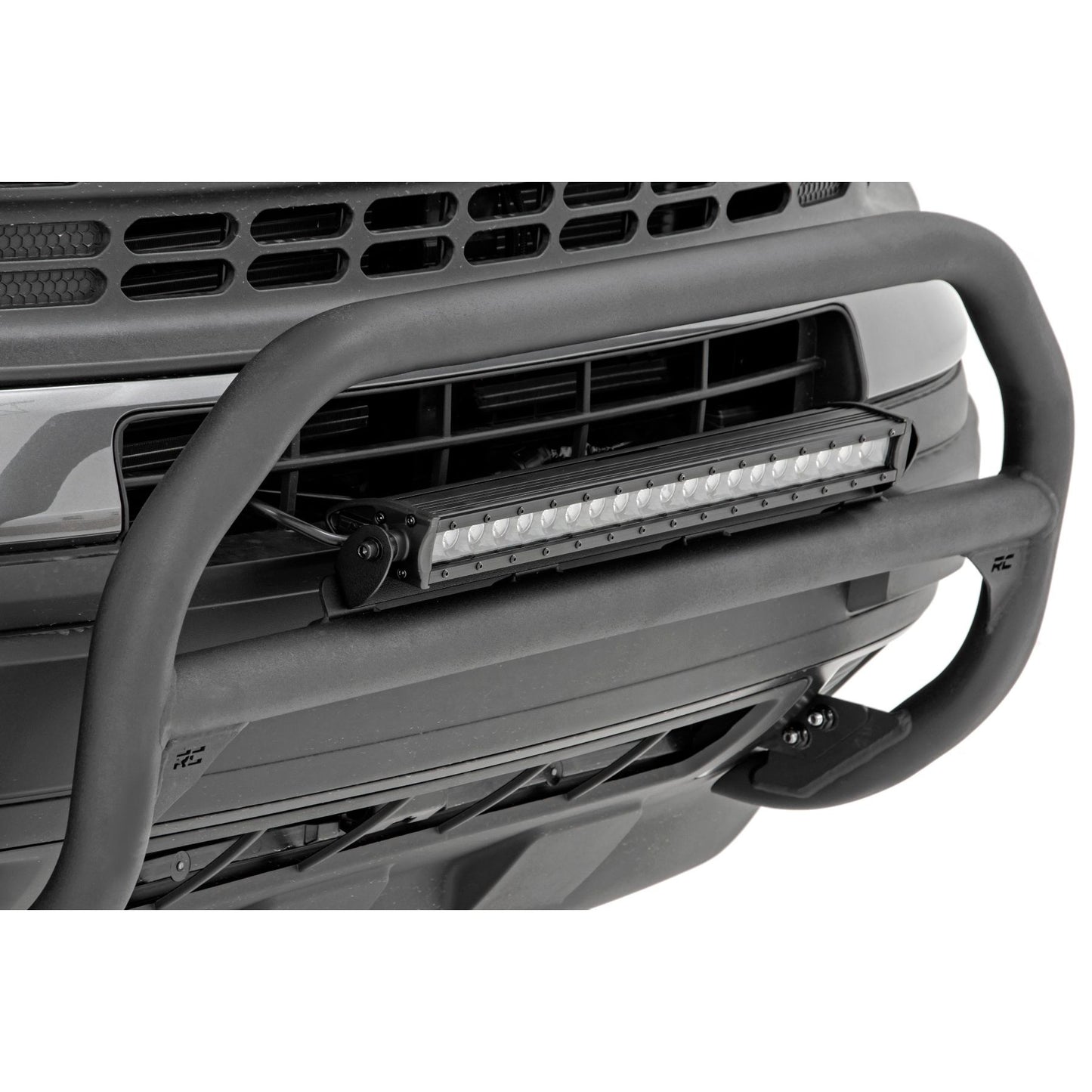 ROUGH COUNTRY Nudge Bar | 20 Inch BLK DRL Single Row LED | Ford Bronco Sport 4WD (21-25) | 51042