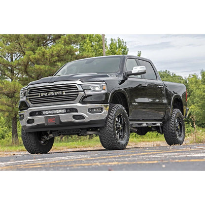 ROUGH COUNTRY LED Light Kit | Bumper Mount | 20" Chrome Dual Row | White DRL | Ram 1500 (19-24) | 70780