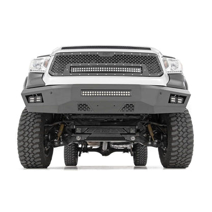 ROUGH COUNTRY Mesh Grille | 30" Dual Row LED | Black | White DRL | Toyota Tundra (14-17) | 70225