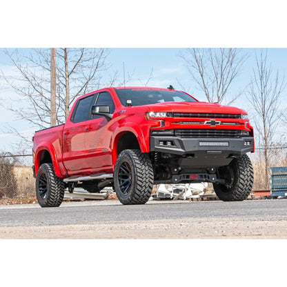 ROUGH COUNTRY Oval Nerf Steps | Stainless | Crew Cab | Chevy/GMC 1500/2500HD/3500HD (19-26 & Refresh) | 21002S