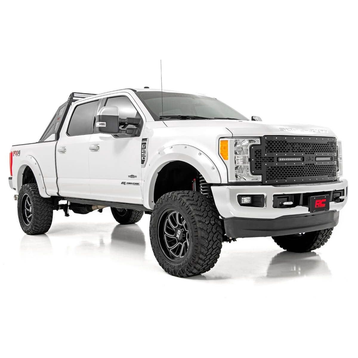 ROUGH COUNTRY Vertex 2.5 Adjustable Front Shocks | 4.5-8" | Ford F-250 Super Duty (05-25) | 699004