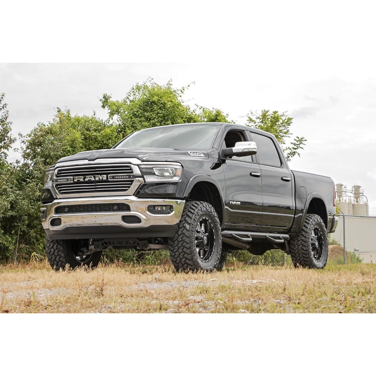 ROUGH COUNTRY Dual 6in LED Grille Kit | Black Slimline | Ram 1500 2WD/4WD (2019-2024) | 70783
