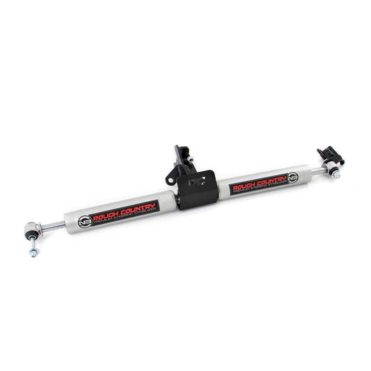 ROUGH COUNTRY N3 Steering Stabilizer | Dual | 4 Inch Lift | Jeep Grand Cherokee WJ (99-04) | 8749630