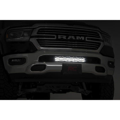 ROUGH COUNTRY LED Light Kit | Bumper Mount | 20" Black Dual Row | Ram 1500 2WD/4WD (19-24) | 70779