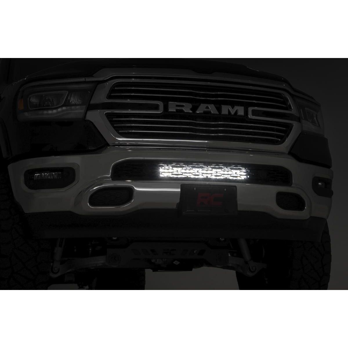 ROUGH COUNTRY LED Light Kit | Bumper Mount | 20" Spectrum Dual Row | Ram 1500 (19-24) | 80779