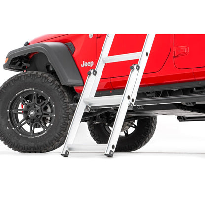 ROUGH COUNTRY Roof Top Tent | Rack Mount | 12 Volt Accessory w/Ladder Extension & LED Light Kit | 99049