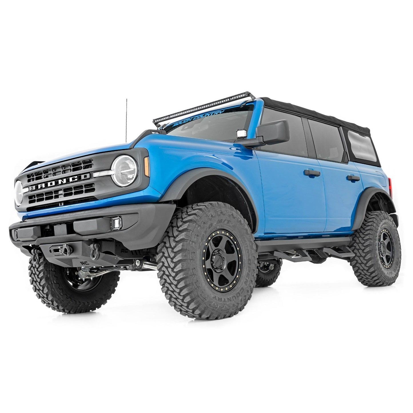 ROUGH COUNTRY SRX2 Adjustable Aluminum Step | Ford Bronco 4WD (2021-2025) | 51029