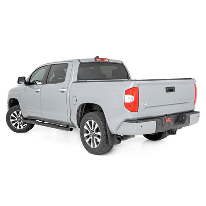 ROUGH COUNTRY Oval Nerf Step | Crew Cab | Black | Toyota Tundra 2WD/4WD (2007-2021) | 21009