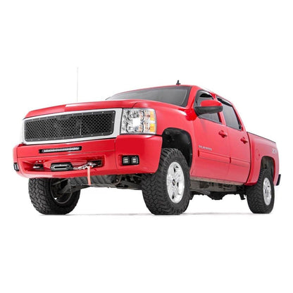 ROUGH COUNTRY LED Light Kit | Fog Mount | Dual 2" Black Pairs | Chevy Silverado 1500/2500HD/3500HD 2WD/4WD | 70762