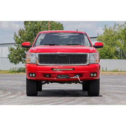 ROUGH COUNTRY LED Light Kit | Fog | 2" Black Pairs x2 | White DRL | Chevy Silverado 1500/2500HD/3500HD 2WD/4WD | 70762DRL