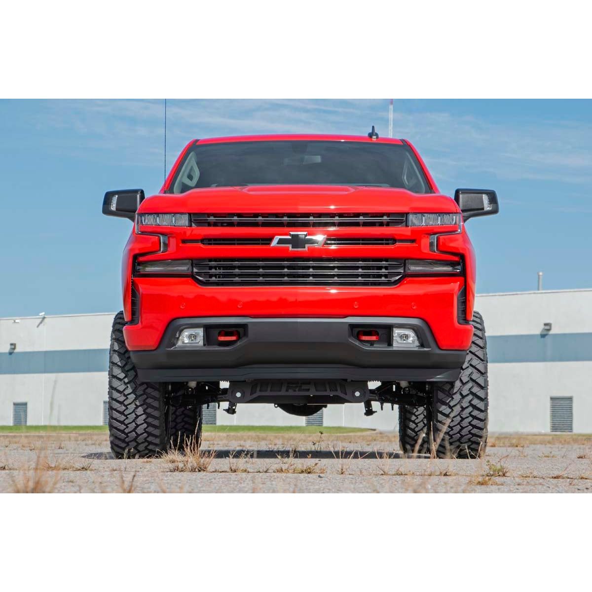 ROUGH COUNTRY Tow Hooks | Forged | Red | Chevy Silverado 1500 2WD/4WD (2019-2025 & Classic) | RS132