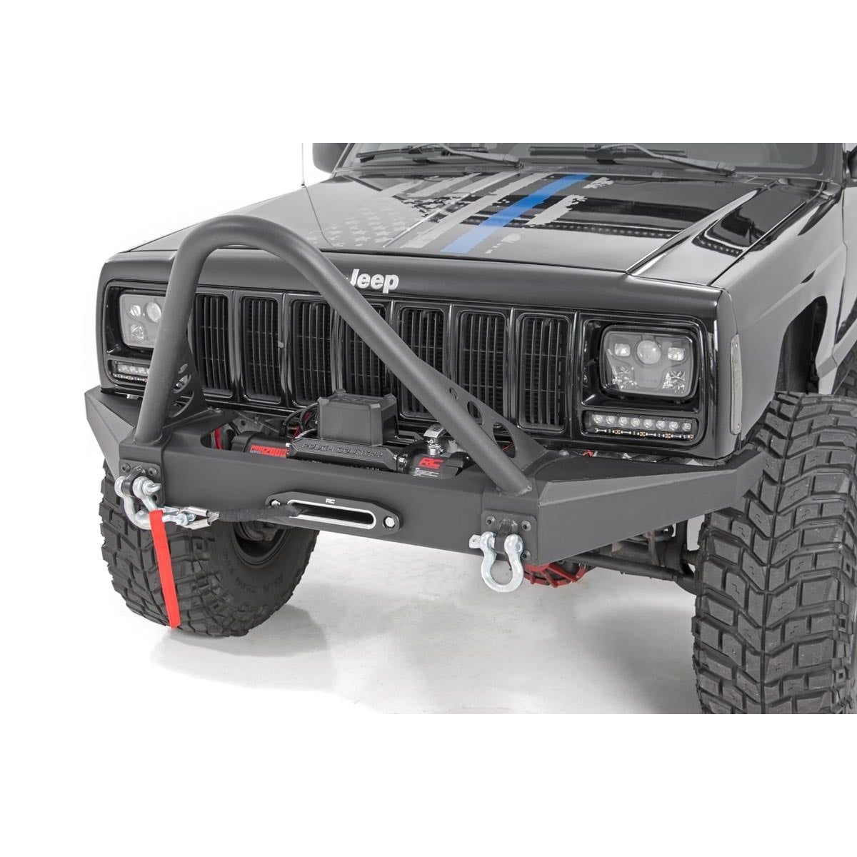 ROUGH COUNTRY Front Winch Bumper | Jeep Cherokee XJ 2WD/4WD (1984-2001) | 10570