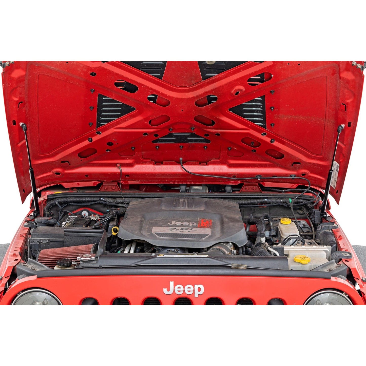 ROUGH COUNTRY Hood Struts | Hydraulic | Jeep Wrangler JK/Wrangler Unlimited  (2007-2018) | 10643