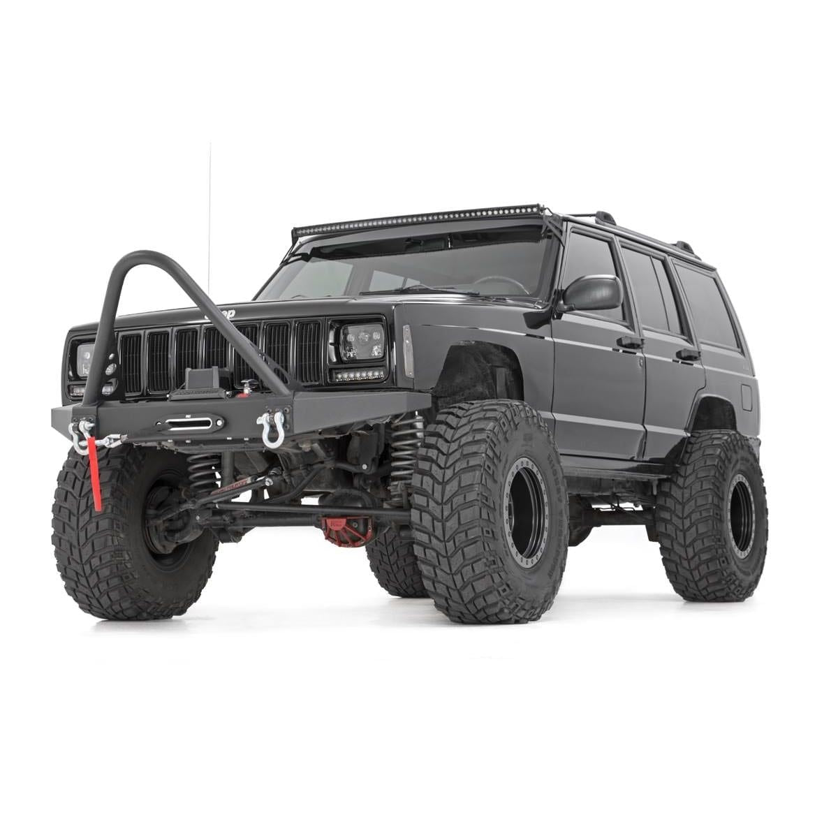 ROUGH COUNTRY 50 Inch Black Series LED Light Bar | Curved | Single Row | 72750BL