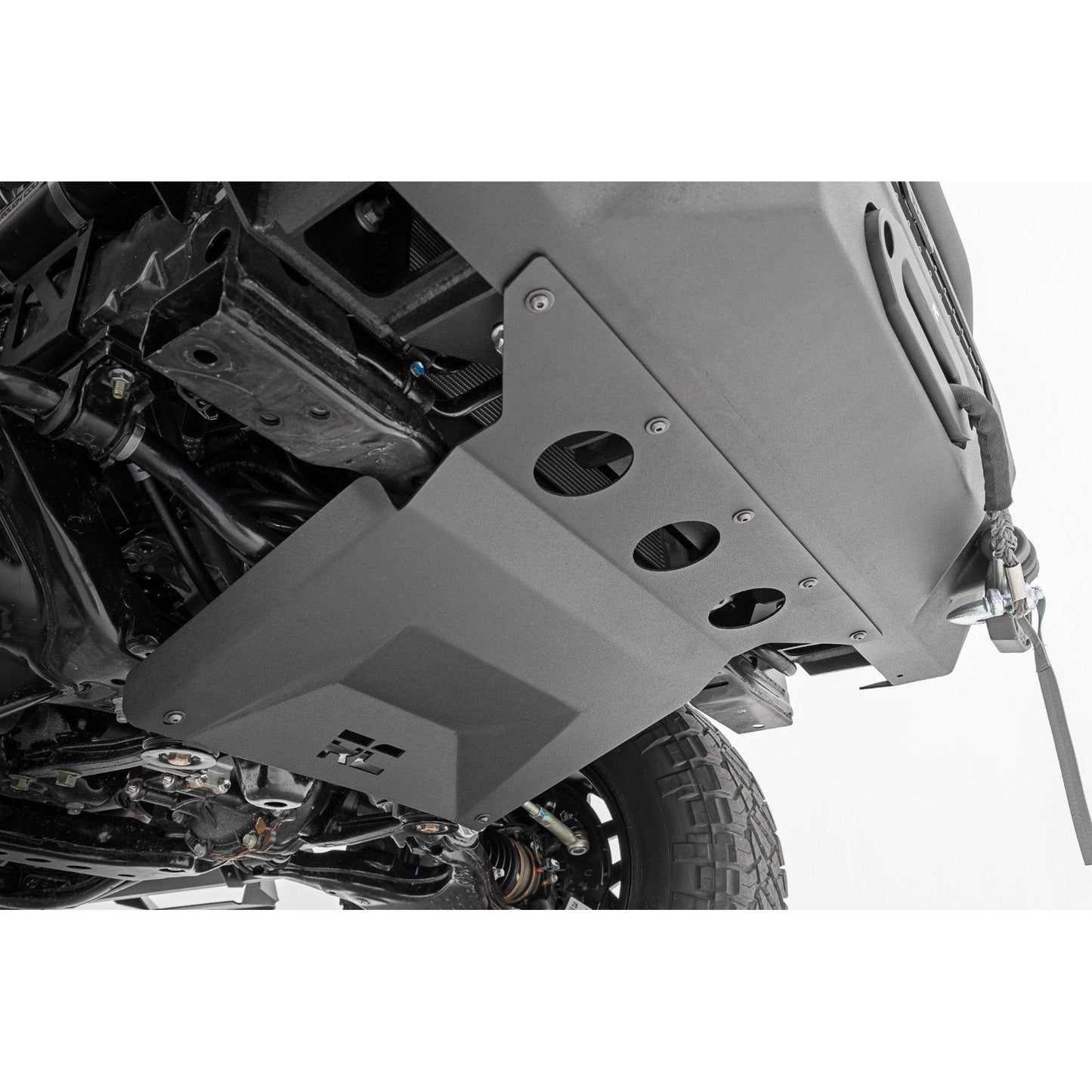 Rough Country Black Series w/ White DRL Front Bumper I 10725