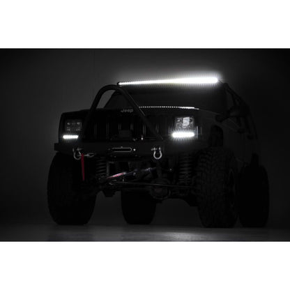 ROUGH COUNTRY 50 Inch Black Series LED Light Bar | Curved | Single Row | 72750BL