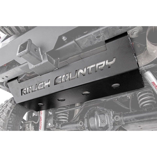 ROUGH COUNTRY Muffler Skid Plate | Jeep Wrangler JK/Wrangler Unlimited  (2007-2018) | 779
