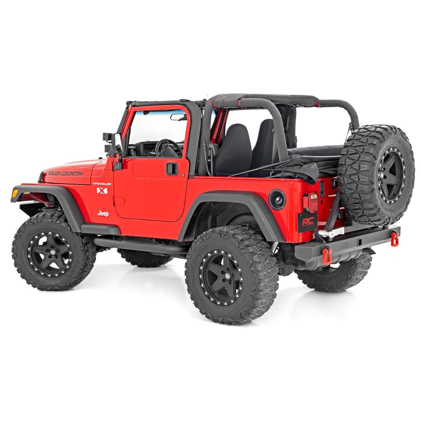 ROUGH COUNTRY Nerf Bar | 3inch tube | Jeep Wrangler TJ (97-06)/Wrangler YJ (87-95)  | 90799