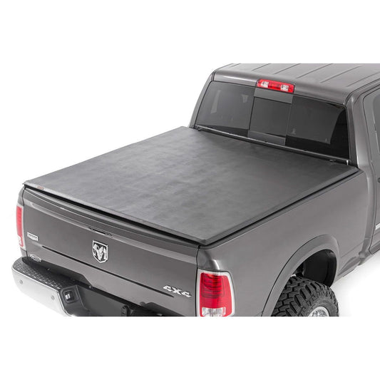 ROUGH COUNTRY Soft Tri-Fold Bed Cover | 5'7" Bed | Ram 1500 2WD/4WD (2009-2018 & Classic) | 41309550A