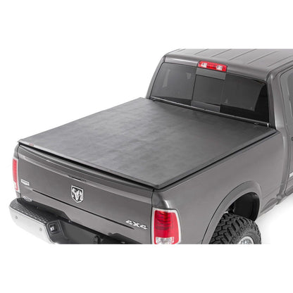ROUGH COUNTRY Soft Tri-Fold Bed Cover | 6'4" Bed | Ram 1500/2500/3500 2WD/4WD (2010-2025 & Classic) | 41319640A