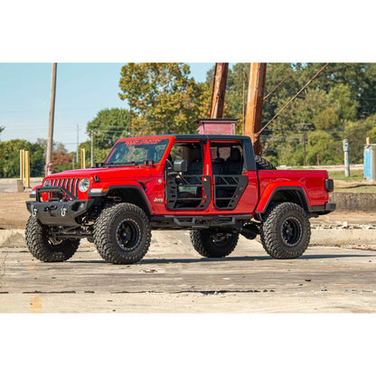 ROUGH COUNTRY Contoured Drop Steps | Jeep Gladiator JT 4WD (2020-2025) | 90762