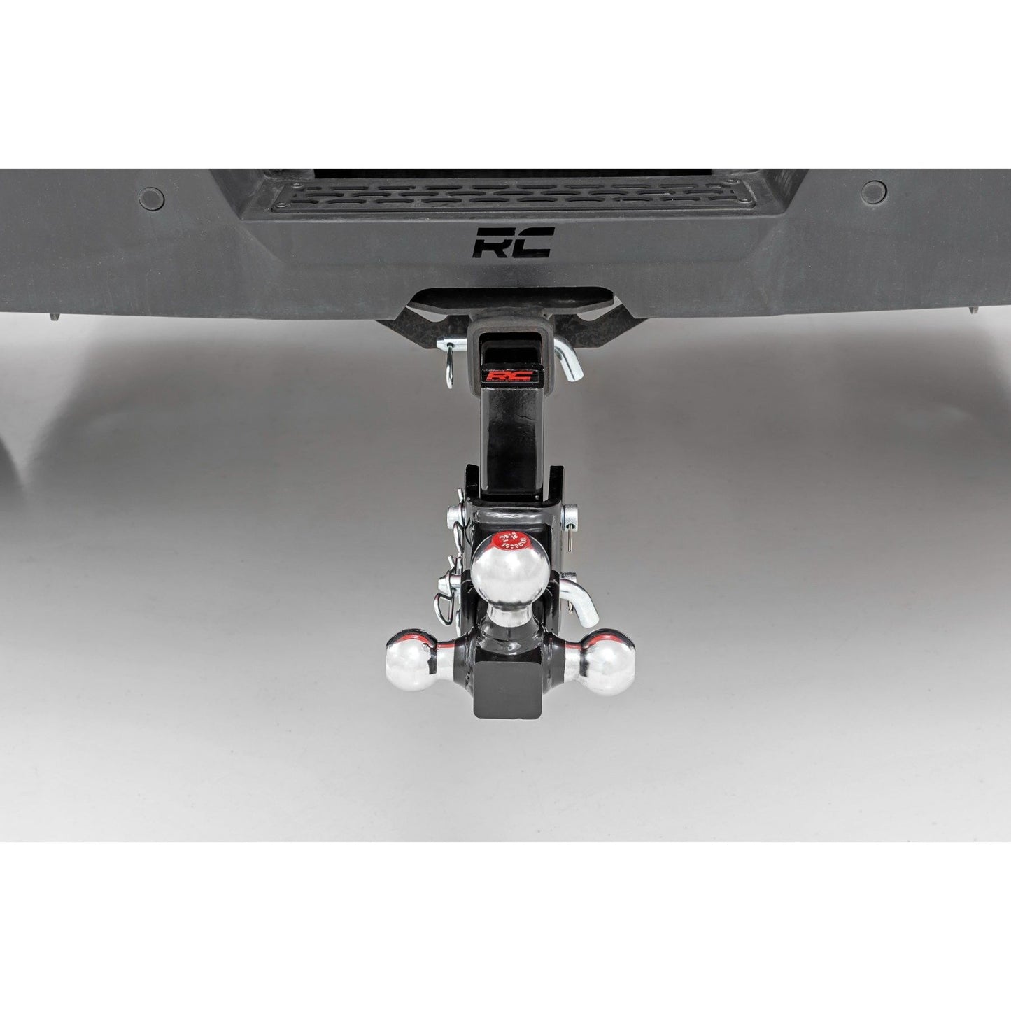 ROUGH COUNTRY Adjustable Trailer Hitch | 6 Inch Drop | Multi-Ball Mount | Fits 2 Inch Receiver | 99100