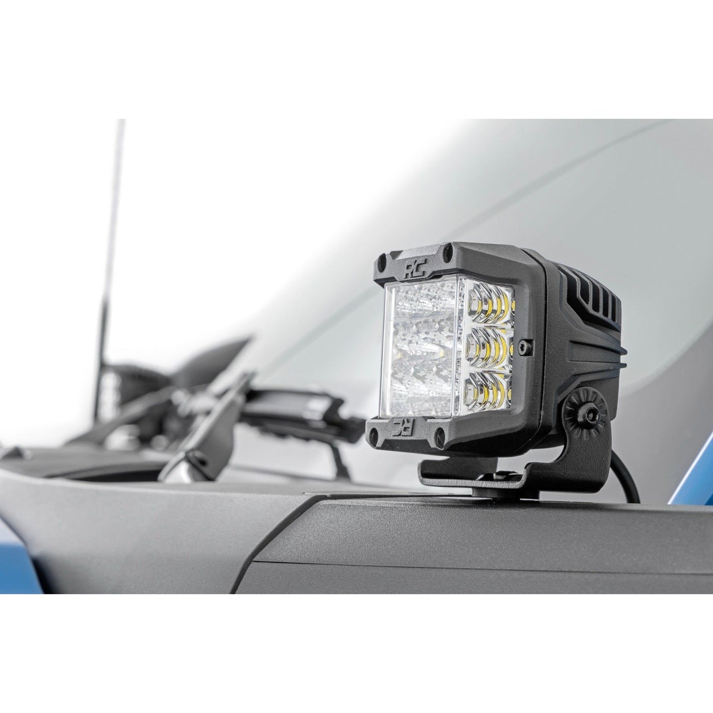 ROUGH COUNTRY LED Light Kit | Ditch Mount |  2" Chrome Pair | Wide | Ford Bronco 4WD (21-25) | 71050