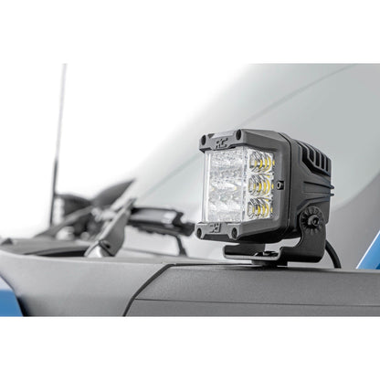 ROUGH COUNTRY LED Light Kit | Ditch Mount |  2" Chrome Pair | Wide | Ford Bronco 4WD (21-25) | 71050