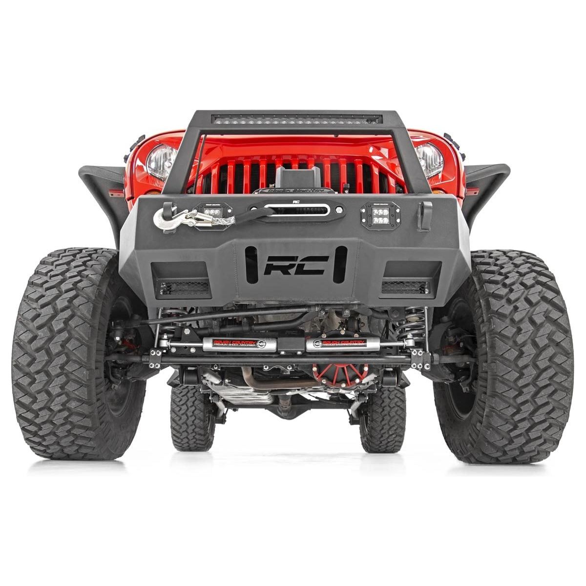Rough Country Drag Link + Track Bar Bracket High Steer Kit I 10601