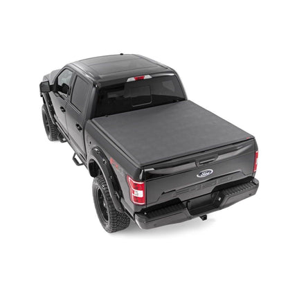 ROUGH COUNTRY Soft Tri-Fold Bed Cover | 6'7" Bed | Ford F-150 (21-25)/F-150 Lightning (22-25)  | 41521650A