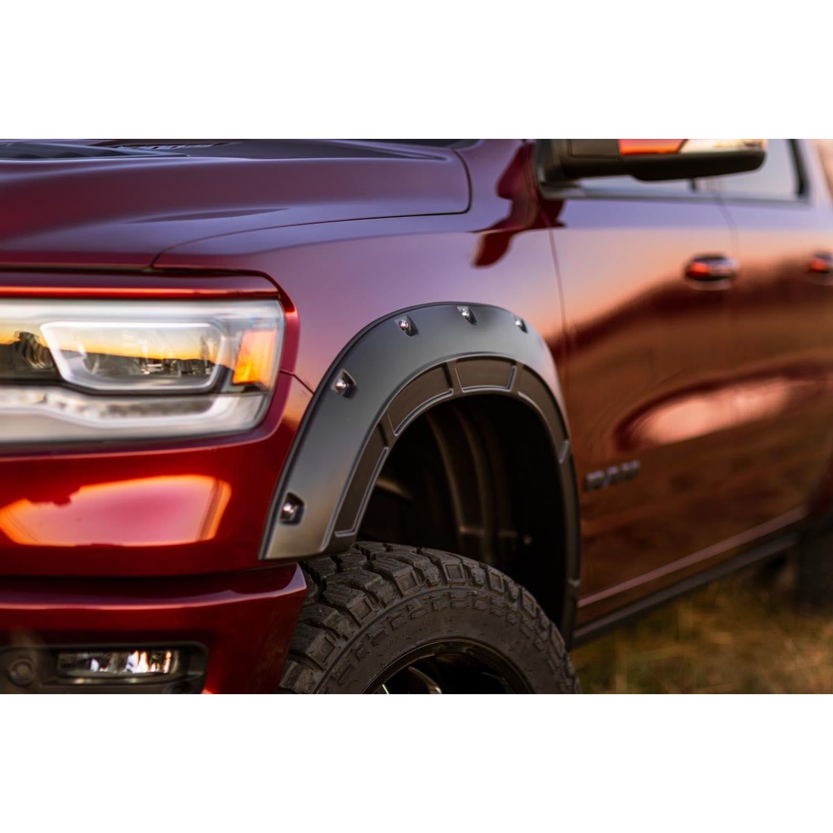 Rough Country DX8 | Black Fender Flares I A-D10914-DX8
