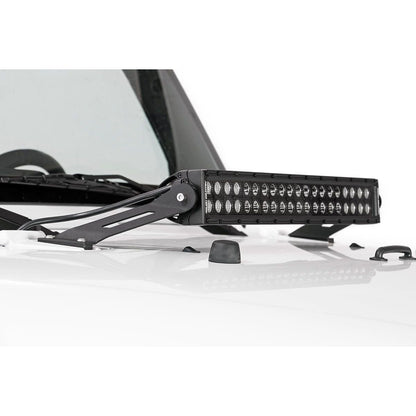 ROUGH COUNTRY LED Light Mount | Hood | 20" | Jeep Wrangler JK/Wrangler Unlimited  (07-18) | 70533