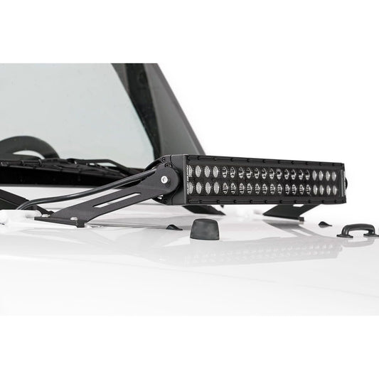 ROUGH COUNTRY LED Light Mount | Hood | 20" | Jeep Wrangler JK/Wrangler Unlimited  (07-18) | 70533