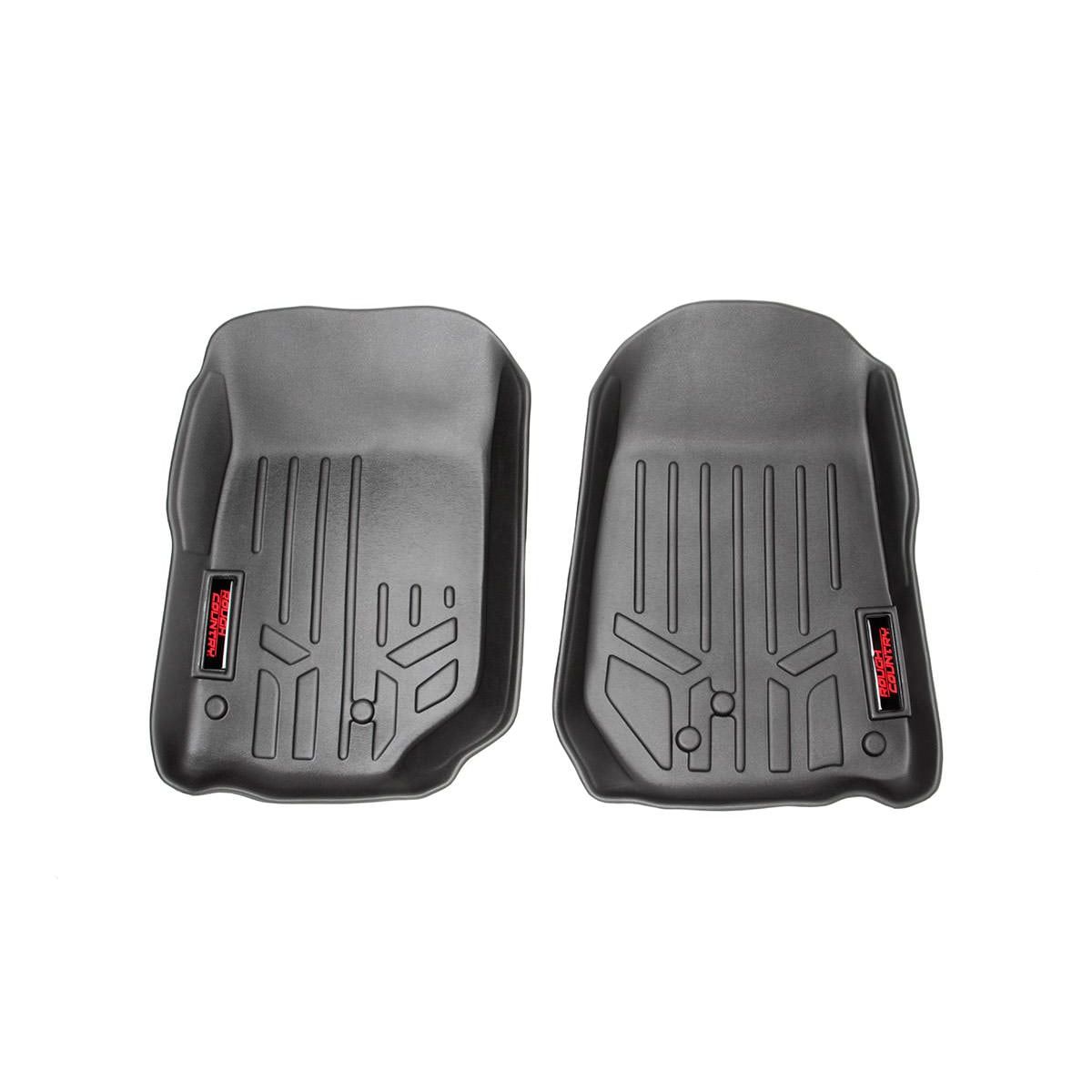 ROUGH COUNTRY Floor Mats | Front | Jeep Wrangler TJ (97-06)/Wrangler Unlimited (04-06)  | M-60200