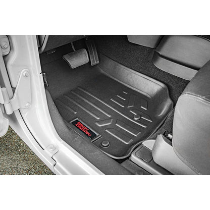 ROUGH COUNTRY Floor Mats | Front | | Jeep Wrangler JK/Wrangler Unlimited 4WD (2014-2018) | M-6142