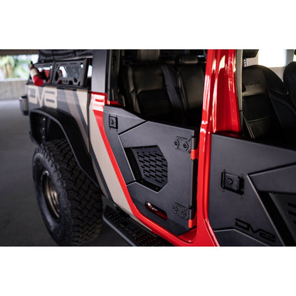 DV8 Off-Road 2018-2024 Jeep Wrangler JL & Gladiator JT Rear Half Doors | Spec Series C3| HDJL-02R