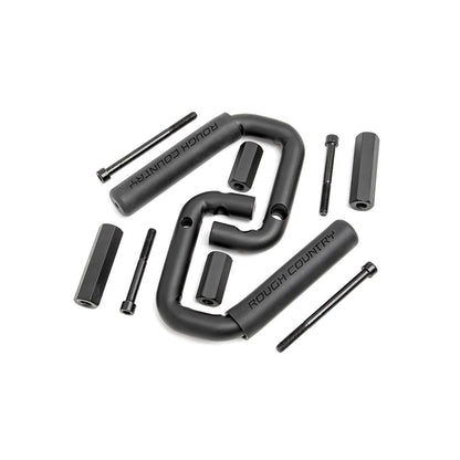 ROUGH COUNTRY Grab Handles | Steel | Front | Black | Jeep Wrangler JK/Wrangler Unlimited (07-18) | 6501
