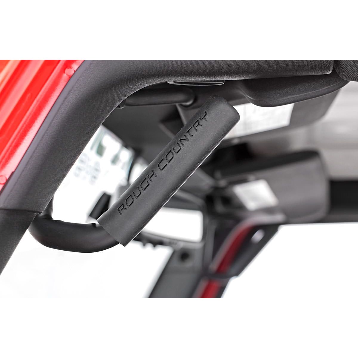 ROUGH COUNTRY Grab Handles | Steel | Front | Black | Jeep Wrangler JK/Wrangler Unlimited (07-18) | 6501