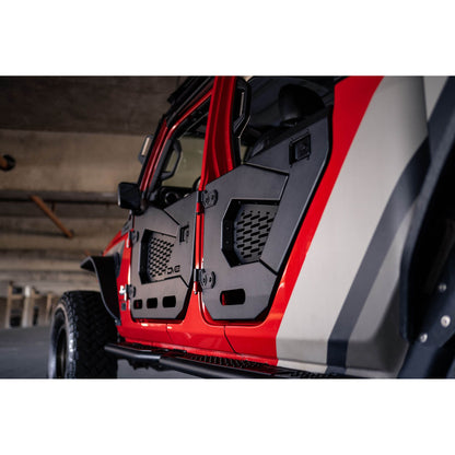 DV8 Off-Road 2018-2024 Jeep Wrangler JL & Gladiator JT Rear Half Doors | Spec Series C3| HDJL-02R