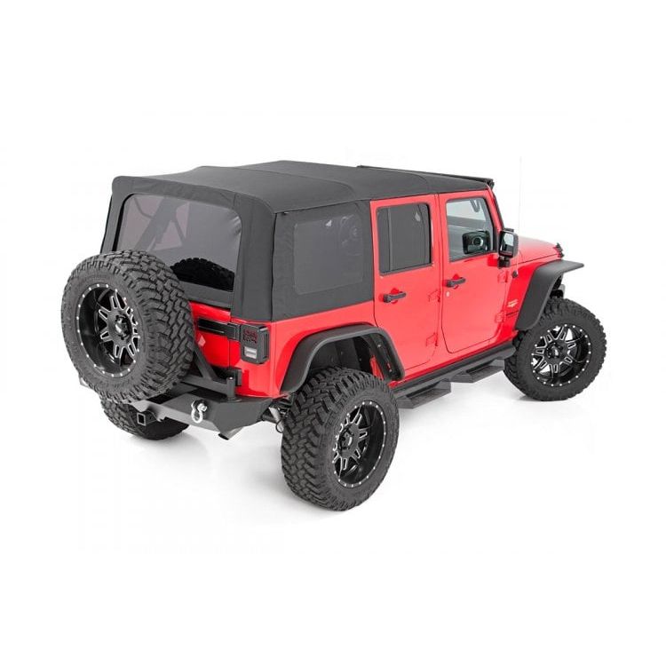 ROUGH COUNTRY Soft Top | Replacement | Black | 2 Door | Jeep Wrangler JK 4WD (2010-2018) | RC85460.35
