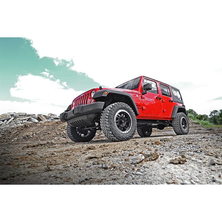 ROUGH COUNTRY 2.5 Inch Lift Kit | Spacers | Jeep Wrangler JK/Wrangler Unlimited  (2007-2018) | 656
