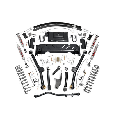ROUGH COUNTRY 4.5 Inch Lift Kit | Long Arm | AAL | NP242 | Jeep Cherokee XJ 4WD (1984-2001) | 61622