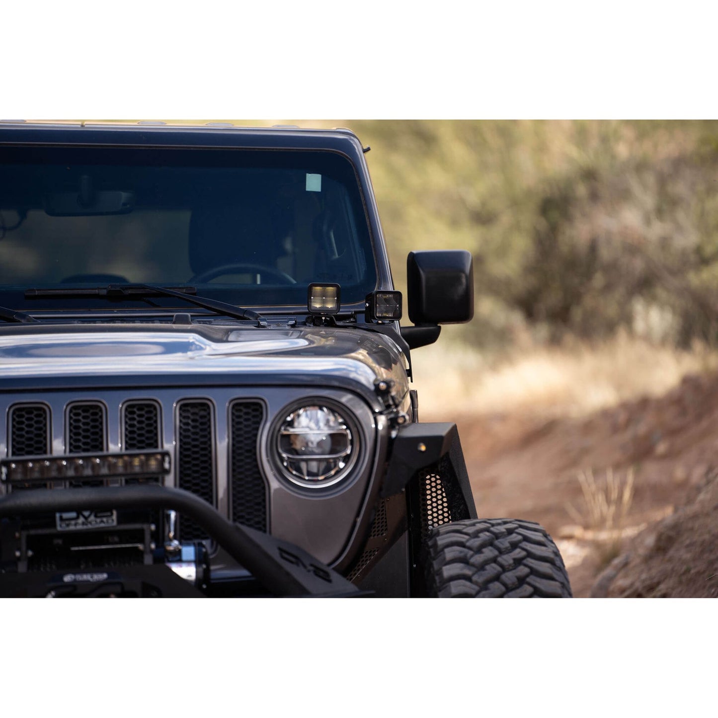 DV8 Off-Road 2018-2024 Jeep JL & 2020-2024 Jeep JT A-Pillar Dual Pod Light Mounts C3| LBJL-04