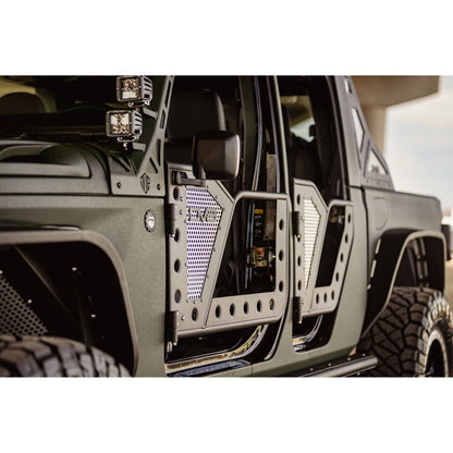 DV8 Off-Road 2018-2024 Jeep JL & 2020-2024 JT Front Rock Doors C3| RDJL-01F