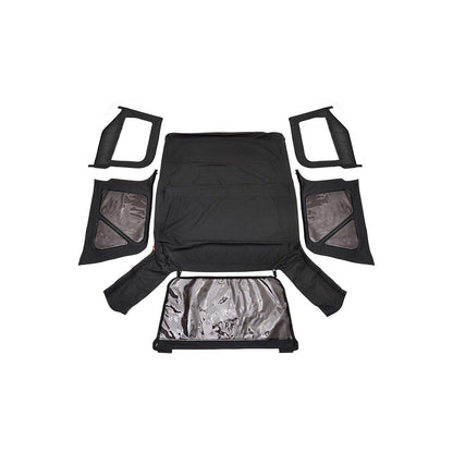 ROUGH COUNTRY Soft Top | Replacement | Black | Half Doors | Jeep Wrangler TJ 4WD (97-06) | RC85350.35
