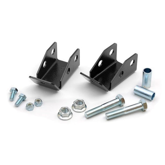 ROUGH COUNTRY Shock Relocation Brackets | Rear | Jeep Wrangler TJ (97-06)/Wrangler Unlimited (04-06)  | 1185