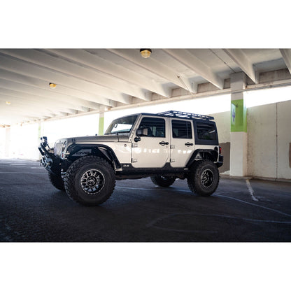DV8 Off-Road 2007-2018 Jeep Wrangler JK Half-Length Roof Rack C3| RRJK-04