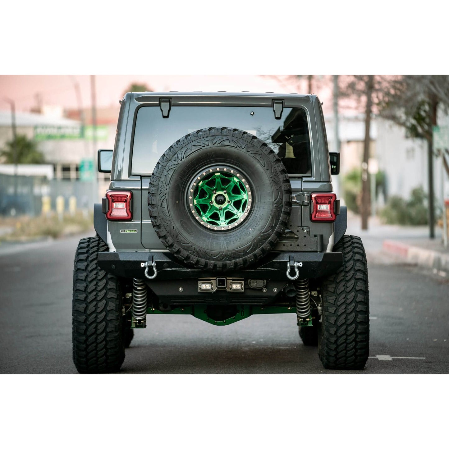 DV8 Off-Road 2007-2024 Jeep Wrangler (JK/JL) Bolt-on Hitch with Lights C3| AHJP-01